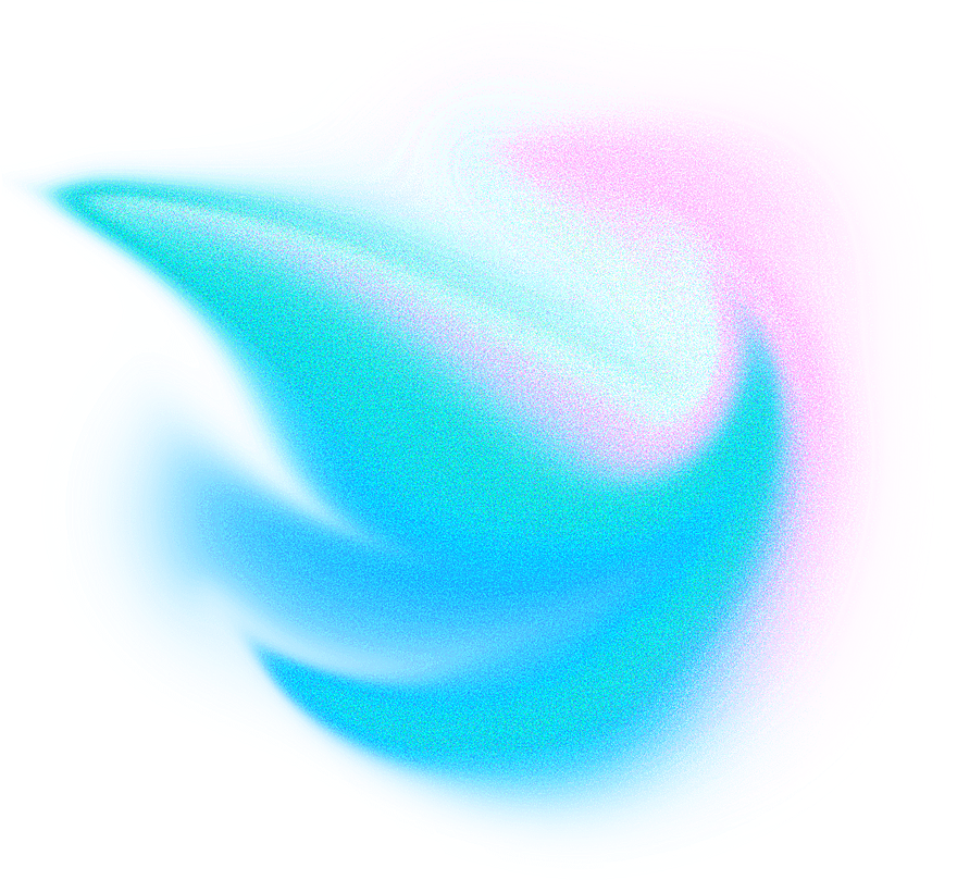 Abstract Liquid Glowing Soft Cool Flame