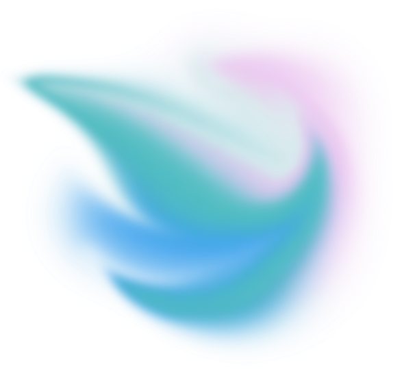 Abstract Liquid Glowing Soft Cool Flame